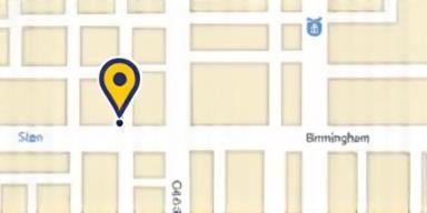 Map of The Custard Factory, Birmingham